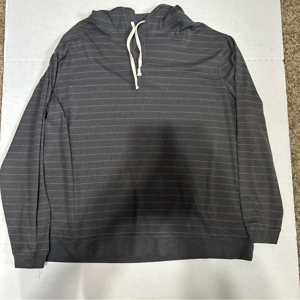 George Dark Gray Striped Hoodie